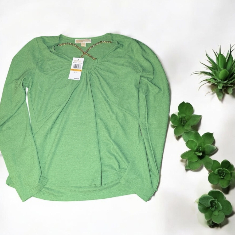 Michael Kors Green Blouse